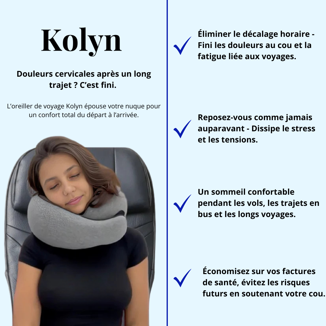 Oreiller de voyage à mémoire de forme