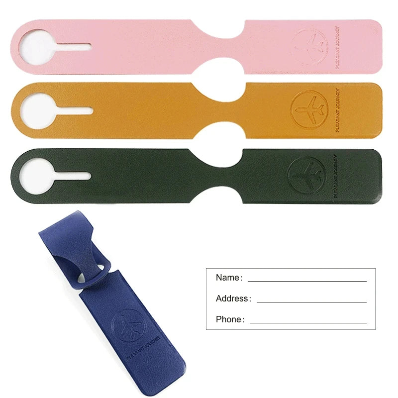 IDTag - Étiquette bagage en cuir PU